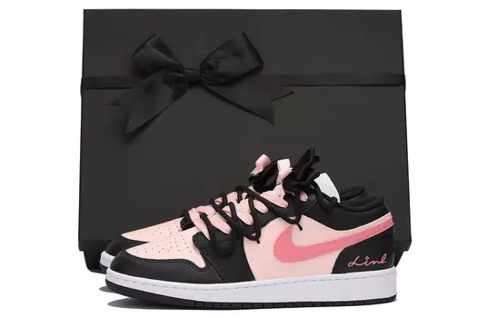 Кроссовки Air Jordan 1 Vintage Basketball Shoes Women's Low-top Pink, розовый