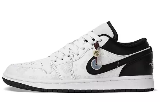 Кроссовки Air JORDAN 1 Vintage Basketball Shoes Men Low-Top Black White