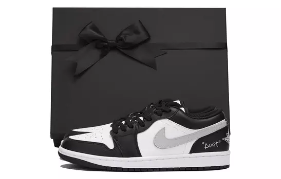 Кроссовки Air Jordan 1 Vintage Basketball Shoes Men Low-top White, светло-серый