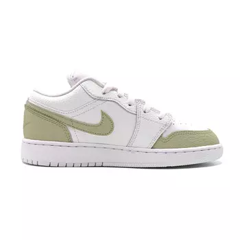Кроссовки Air Jordan 1 Vintage Basketball Shoes Women's Low-top White/green, зеленый