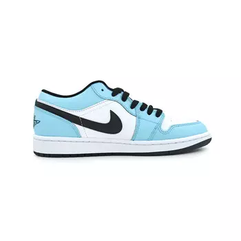 Кроссовки Air Jordan 1 Vintage Basketball Shoes Women's Low-top Blue/black/white, голубой