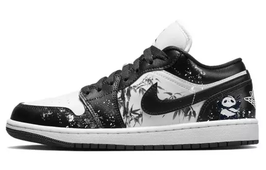 Кроссовки Air JORDAN 1 Vintage Basketball Shoes Women's Low-Top Black White