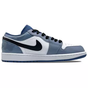 Кроссовки Air Jordan 1 Vintage Basketball Shoes Men Low-top Blue/black, голубой
