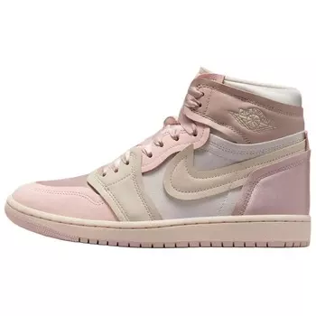 Кроссовки Air Jordan 1 Vintage Basketball Shoes Women's High-top Pink, розовый