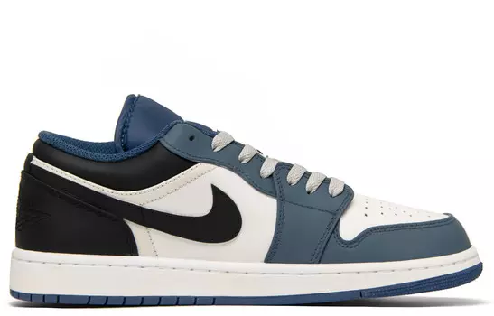 Кроссовки Air Jordan 1 Vintage Basketball Shoes Men Low-top Blue/black, черный