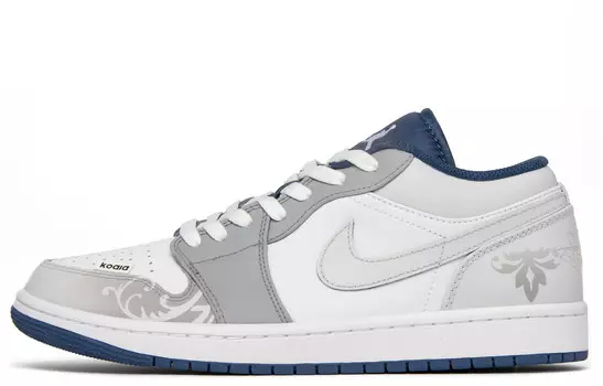Кроссовки Air Jordan 1 Vintage Basketball Shoes Men Low-top Gray, серый