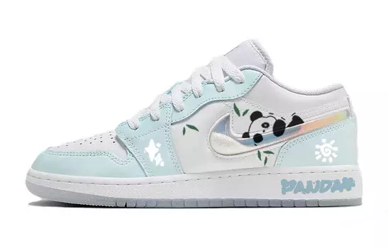 Кроссовки Air JORDAN 1 Vintage Basketball Shoes Women's Low-Top Blue White