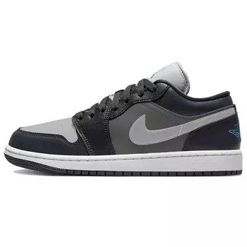 Кроссовки Air Jordan 1 Vintage Basketball Shoes Unisex Low-top Black/grey, черный