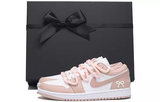 Кроссовки Air Jordan 1 Vintage Basketball Shoes Unisex Low-top White, цвет Lotus Color