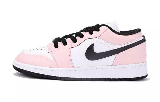 Кроссовки Air Jordan 1 Vintage Basketball Shoes Women's Low-top Black/Pink, черный