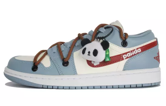 Кроссовки Air JORDAN 1 Vintage Basketball Shoes Women's Low-Top Blue White