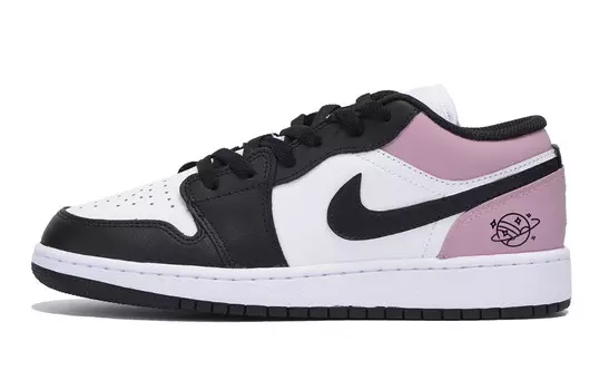 Кроссовки Air Jordan 1 Vintage Basketball Shoes Women's Low-top Black/powder, черный