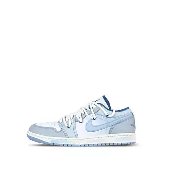 Кроссовки Air Jordan 1 Vintage Basketball Shoes Men Low-top Light Blue, голубой