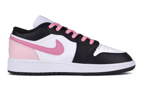 Кроссовки Air Jordan 1 Vintage Basketball Shoes Women's Low-top Pink/white/black, черный
