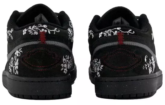 Кроссовки Air Jordan 1 Vintage Basketball Shoes Men Low-top Black/white/gray, черный