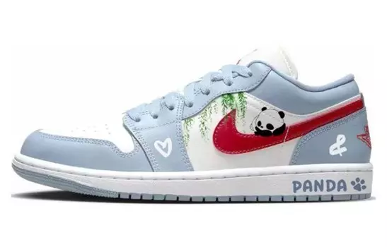 Кроссовки Air JORDAN 1 Vintage Basketball Shoes Women's Low-Top Blue White