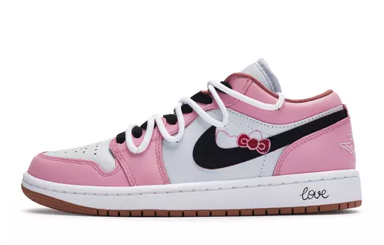 Кроссовки Air Jordan 1 Vintage Basketball Shoes Women's Low-top Black, черный