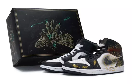 Кроссовки Air Jordan 1 Vintage Basketball Shoes Men Mid-top Gold, золотой