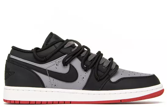 Кроссовки Air Jordan 1 Vintage Basketball Shoes Men Low-top Black/grey, черный