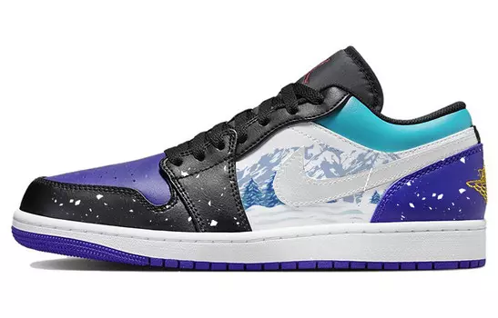 Кроссовки Air JORDAN 1 Vintage Basketball Shoes Men Low-Top Black White