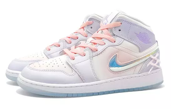 Кроссовки Air Jordan 1 Vintage Basketball Shoes Women's Mid-top Purple, фиолетовый