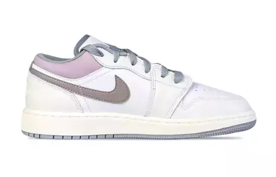 Кроссовки Air Jordan 1 Vintage Basketball Shoes Women's Low-top White/pink, белый