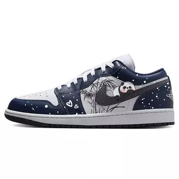 Кроссовки Air JORDAN 1 Vintage Basketball Shoes Men Low-Top Blue White