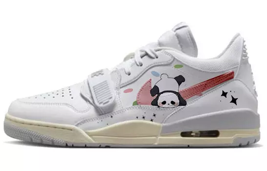 Кроссовки Air Jordan 1 Vintage Basketball Shoes Men Low-top Pink/white, белый