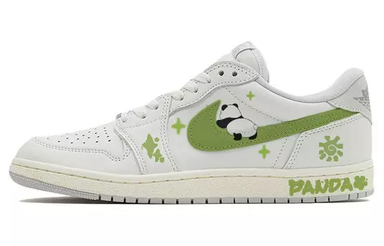 Кроссовки Air Jordan 1 Vintage Basketball Shoes Men Low-top Grey/white, светло-серый