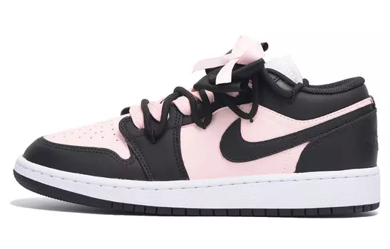 Кроссовки Air JORDAN 1 Vintage Basketball Shoes Women's Low-Top Black Pink