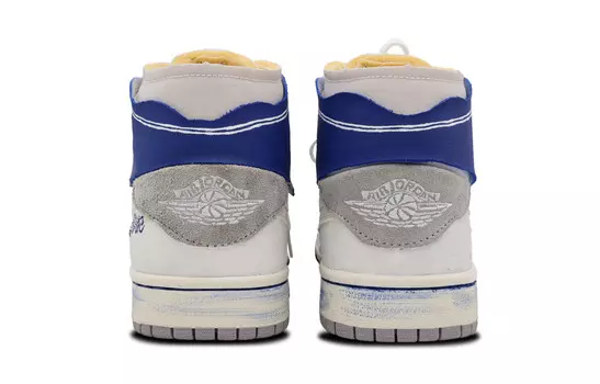 Кроссовки Air Jordan 1 Vintage Basketball Shoes Women's Mid-top Blue, синий