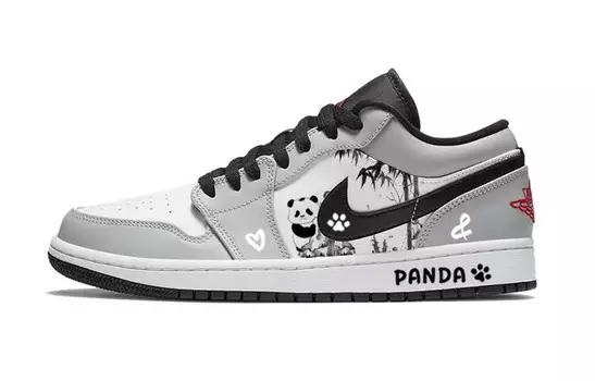Кроссовки Air Jordan 1 Vintage Basketball Shoes Men Low-top Grey/white, серый