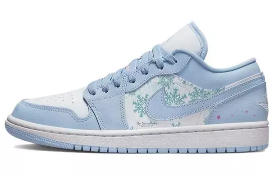 Кроссовки Air JORDAN 1 Vintage Basketball Shoes Women's Low-Top Blue White