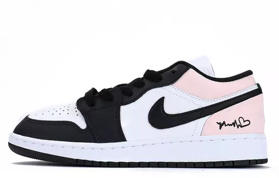Кроссовки Air JORDAN 1 Vintage Basketball Shoes Women's Low-Top Black Pink