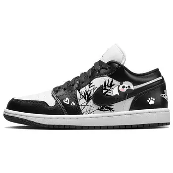 Кроссовки Air JORDAN 1 Vintage Basketball Shoes Women's Low-Top Black White