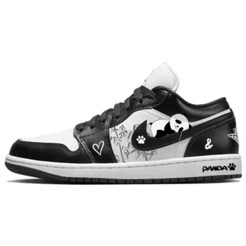 Кроссовки Air JORDAN 1 Vintage Basketball Shoes Women's Low-Top Black White