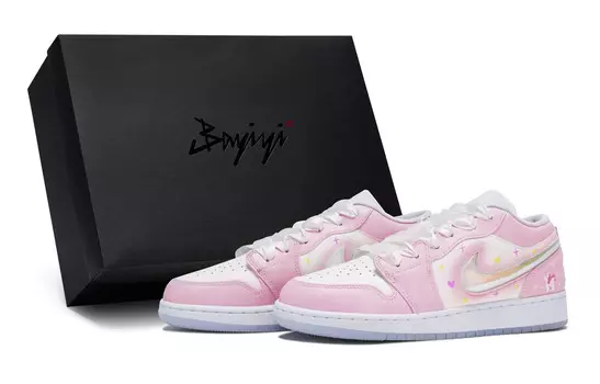Кроссовки Air Jordan 1 Vintage Basketball Shoes Women's Low-Top White