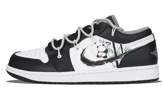 Кроссовки Air Jordan 1 Vintage Basketball Shoes Unisex Low-top Green/white/black, белый