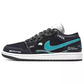 Кроссовки Air Jordan 1 Vintage Basketball Shoes Unisex Low-top Blue/black, черный