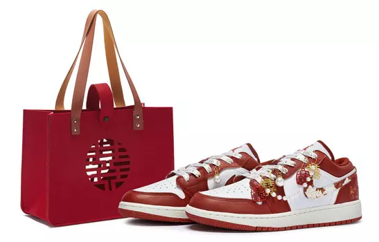 Кроссовки Air Jordan 1 Vintage Basketball Shoes Men Low-top Gold, золотой