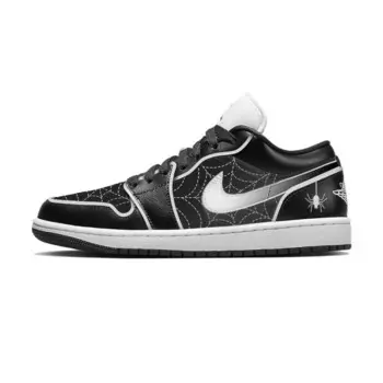 Кроссовки Air Jordan 1 Vintage Basketball Shoes Women's Low-top White/black, черный