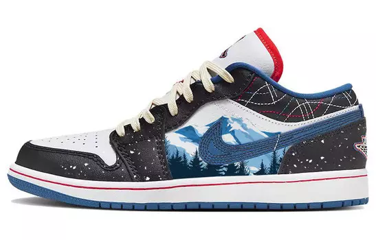 Кроссовки Air JORDAN 1 Vintage Basketball Shoes Men Low-Top Black White