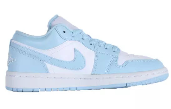 Кроссовки Air JORDAN 1 Vintage Basketball Shoes Women's Low-Top Blue White, синий