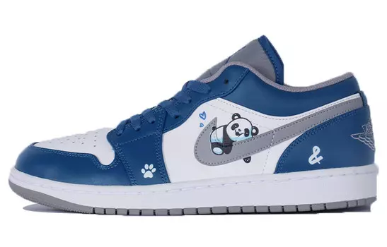 Кроссовки Air JORDAN 1 Vintage Basketball Shoes Women's Low-Top Blue White