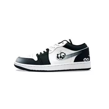 Кроссовки Air Jordan 1 Vintage Basketball Shoes Men Low-top White, черный