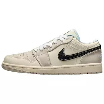Кроссовки Air Jordan 1 Vintage Basketball Shoes Men Low-top Beige/Brown, коричневый