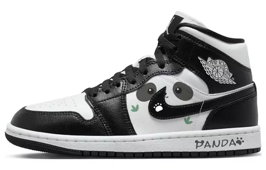 Кроссовки Air Jordan 1 Vintage Basketball Shoes Women's Mid-top Black/white, черный