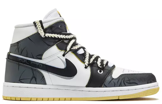 Кроссовки Air Jordan 1 Vintage Basketball Shoes Women's Mid-top Black/white, черный