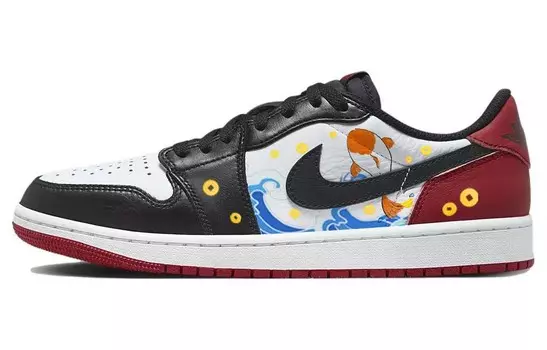 Кроссовки Air Jordan 1 Vintage Basketball Shoes Women's Low-top Red/Black, красный