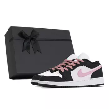 Кроссовки Air Jordan 1 Vintage Basketball Shoes Women's Low-top Pink, белый